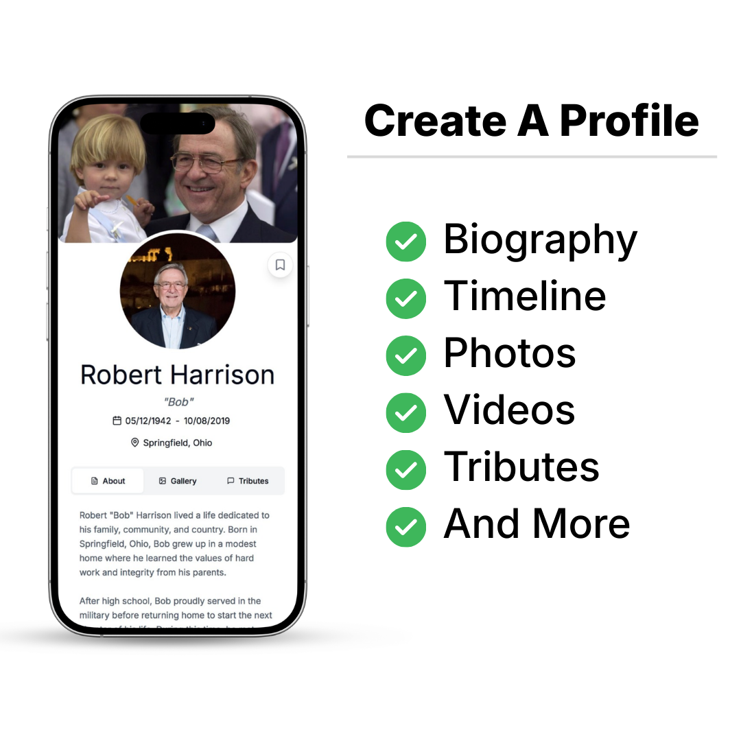 Memorial QR Code Plate