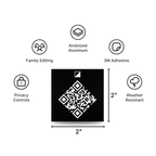 Memorial QR Code Plate