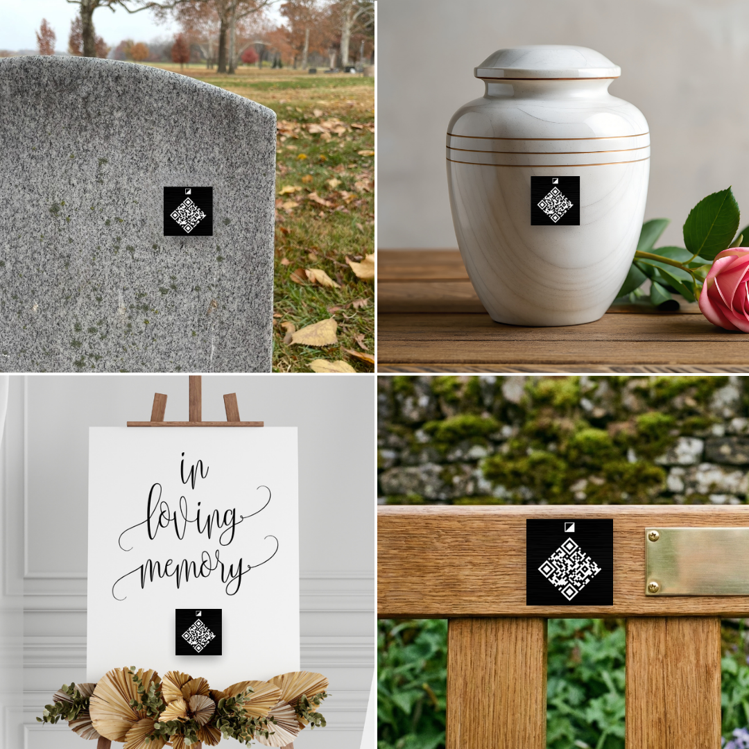 Memorial QR Code Plate