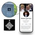 Memorial QR Code Plate
