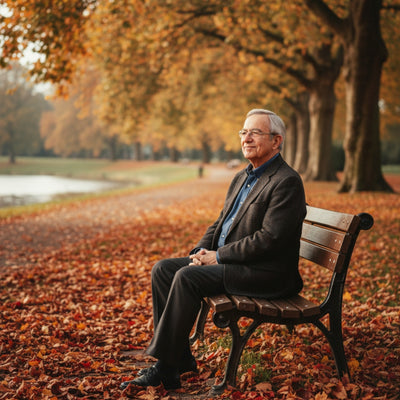 Bench in the fall